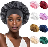 HairProtect Satin Sleep Cap Set - 2-Piece Hair Care Kit for Frizz-Free, Healthy Hair