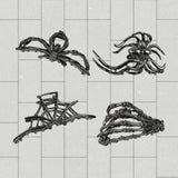 Halloween Accessories Hair Clips Spider Bat Designs