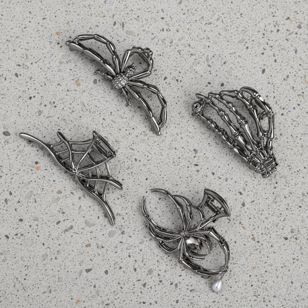 Halloween Accessories Hair Clips Spider Bat Designs