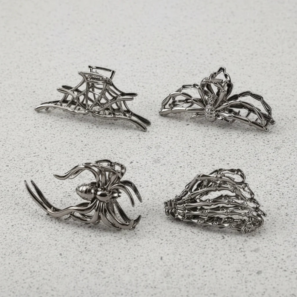 Halloween Accessories Hair Clips Spider Bat Designs