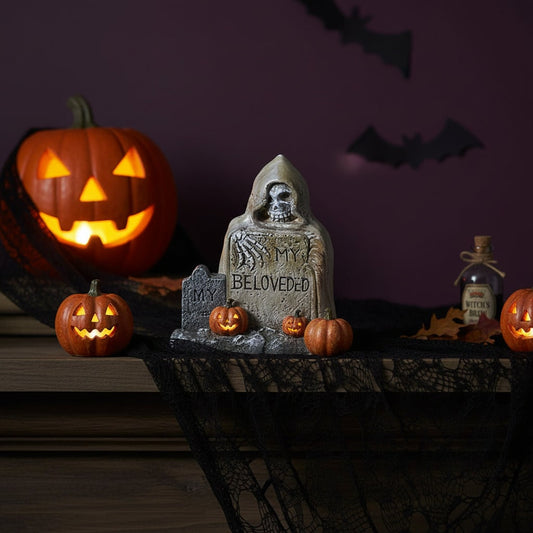 Gravestone Table Decoration – Halloween Theme, Tabletop Accent & Spooky Design