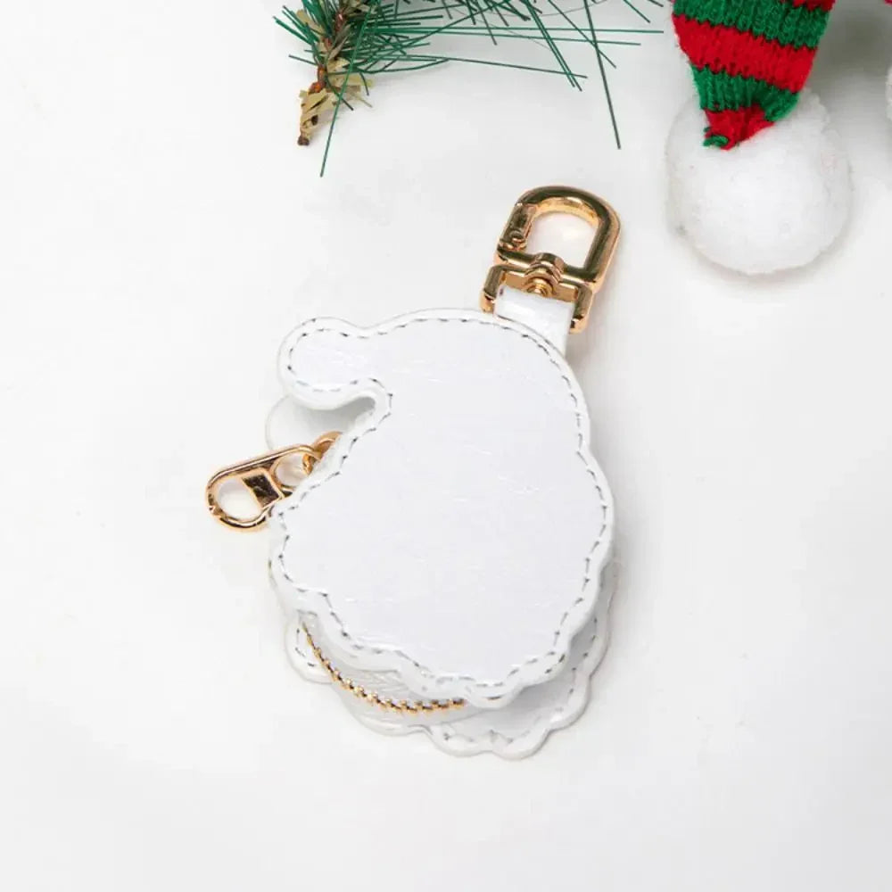 Mini Storage Bag Keychain – Halloween, Christmas & PU Leather Design