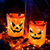 LED Trick-Or-Treat Bag – Reusable Design, Light-Up Pumpkin Style & Multipurpose Use