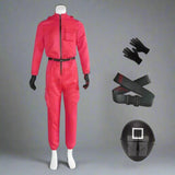 Halloween Costume Adult Guard Mask Jumpsuit Outfit