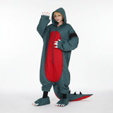 Halloween Costumes Adult Dinosaur Jumpsuit Cosplay Outfit