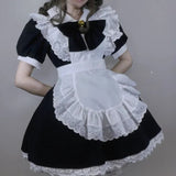 Halloween Costumes Adult Gothic Maid Dress Set