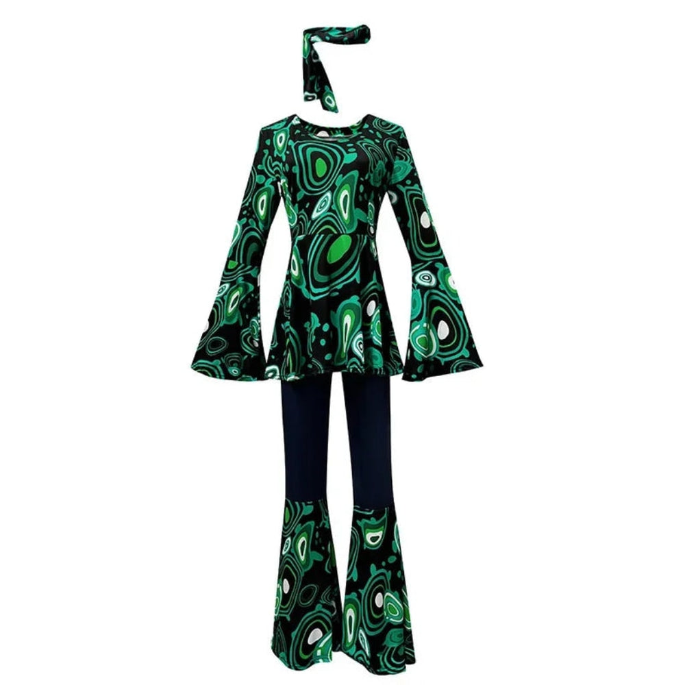 Halloween Costumes Adult Retro Hippie Bell Bottom Set