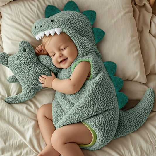 Baby Dinosaur Costume – Plush Design, Halloween Theme & Toddler Fit