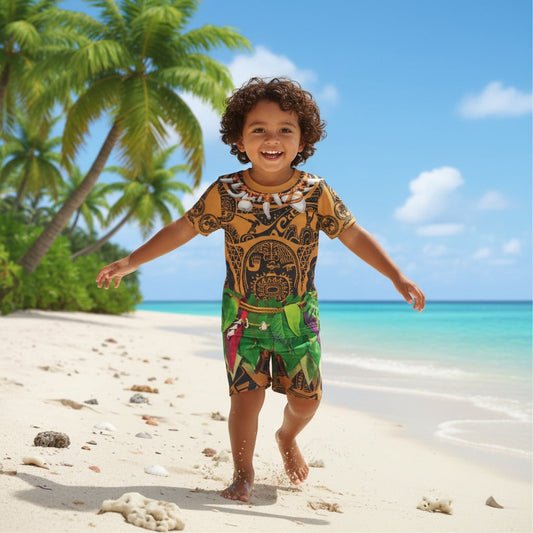 Kids Halloween Costume – Island Warrior Theme, Pretend Play & Dress-Up