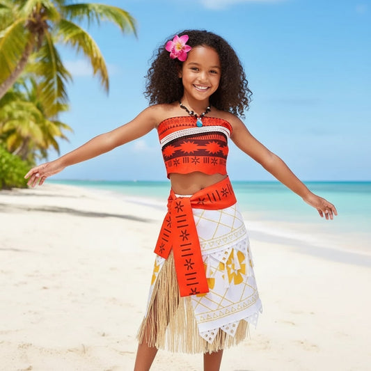Women's Princess Cosplay Costume – Tropical Theme & Halloween Party Wear