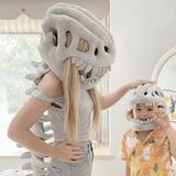 Halloween Costumes Dinosaur Skeleton Plush Kids Party Outfit