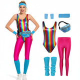 Halloween Costumes Girls Retro Fitness Outfit Set