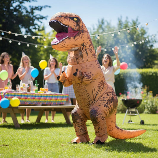 Inflatable Dinosaur Costume – Built-In Fan, Full-Body Design & Halloween Party Wear