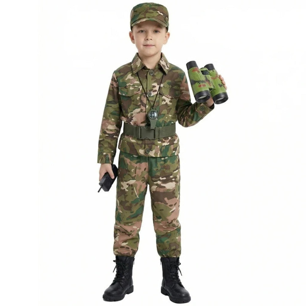 Halloween Costumes Kids Camo Soldier Set Adventure Outfit