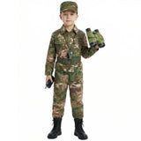 Halloween Costumes Kids Camo Soldier Set Adventure Outfit