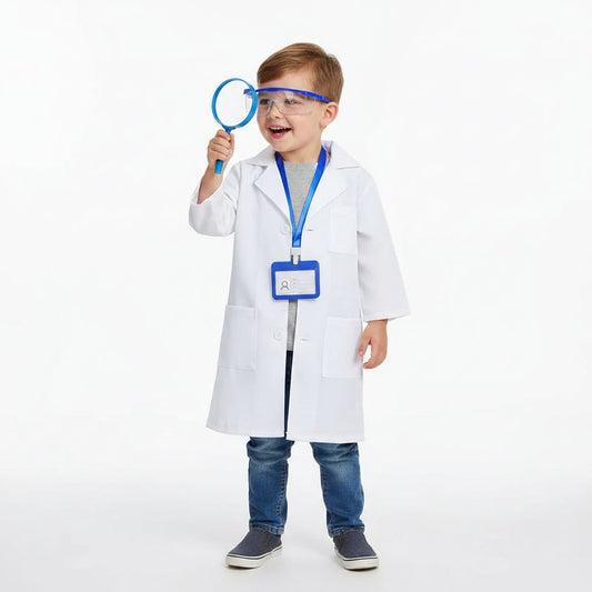 Kids Doctor Costume Set – Lab Coat, Roleplay Accessories & Multiple Sizes