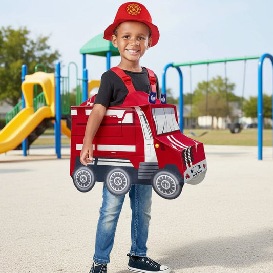 Firefighter Truck Costume – Kids, Halloween & Role Play Outfit