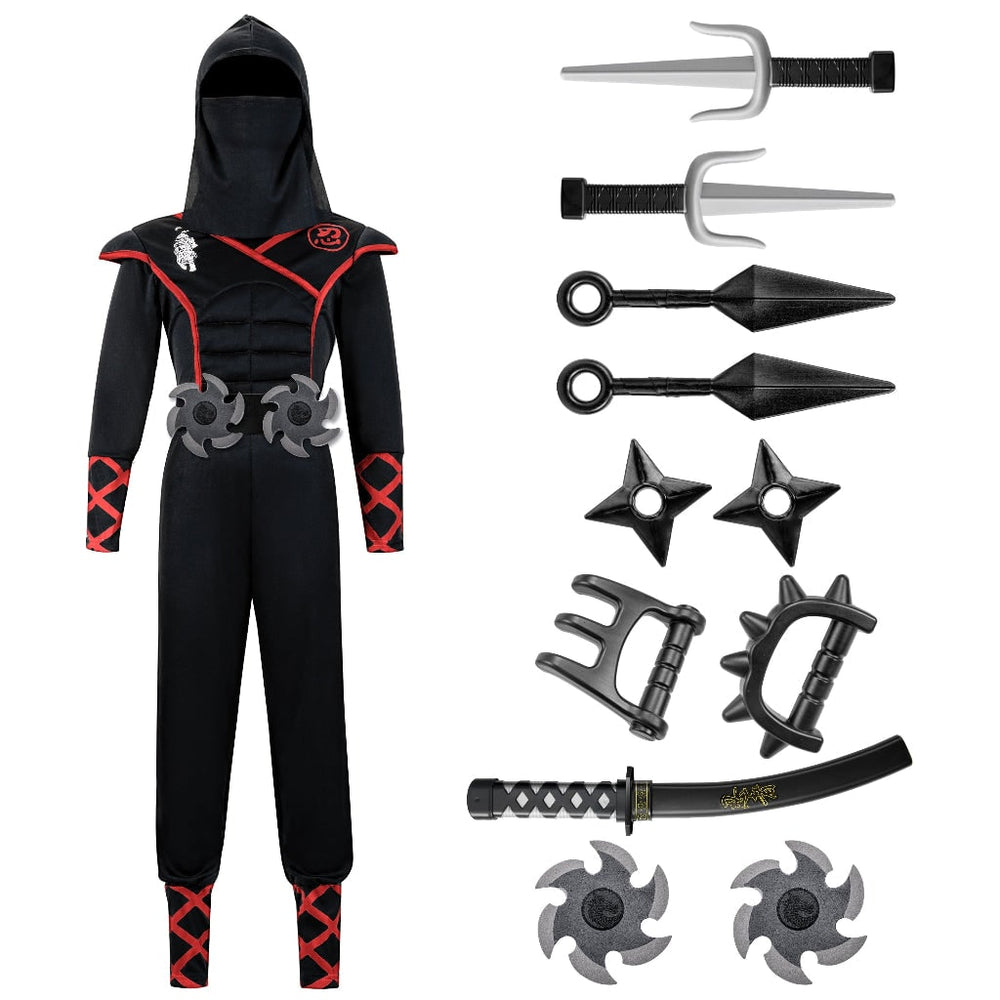 Halloween Costumes Kids Ninja Outfit Set