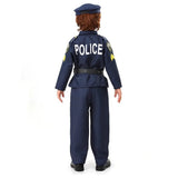 Halloween Costumes Kids Police Uniform Role Play Outfit