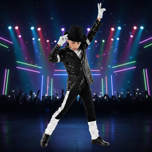 Kids Pop Star Dance Halloween Costume – Sparkly, Stage-Ready & Multiple Sizes