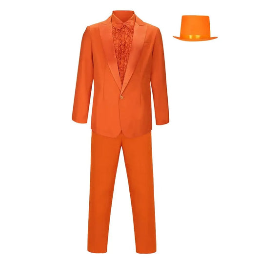 Formal Suit Costume – Men's, Matching Hat & Halloween Party Outfit