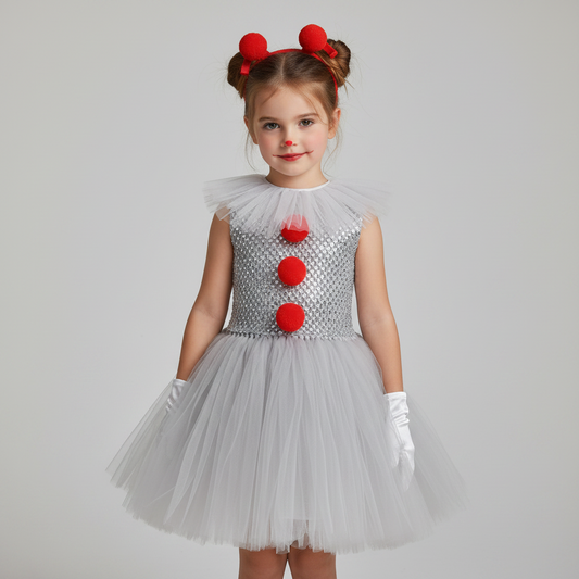 Clown Costume – Tutu Dress Style, Party Outfit & Colorful Halloween Theme