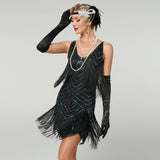 Halloween Costumes Womens Flapper Fringe Dress