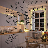 Halloween Decoration 3D Bat Wall Stickers Party Set