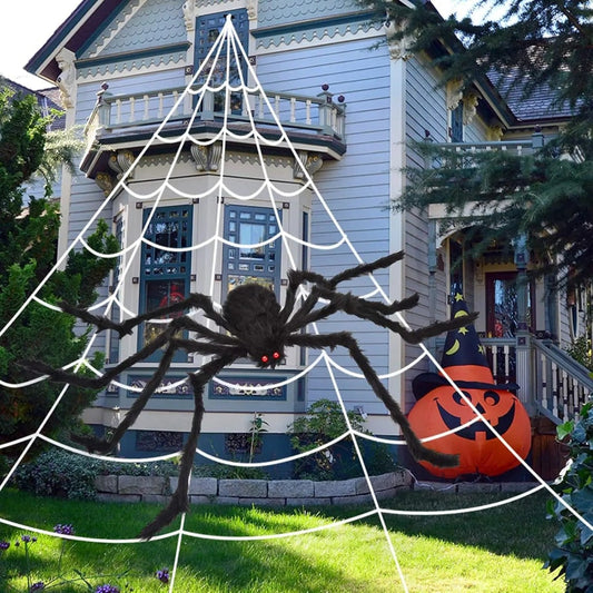 Halloween Spider Web Decoration – Giant Size, Outdoor Yard & Seasonal Style