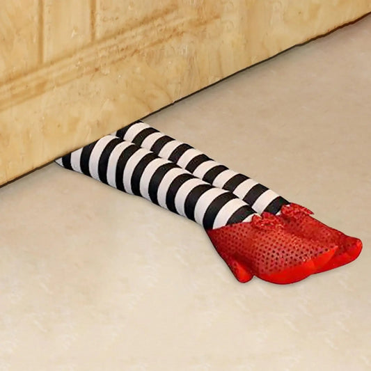 Door Stopper – Halloween Witch Legs Design, Home Decor & Party Accent
