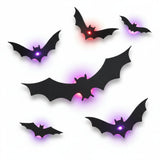 LED Bat Wall Decoration – 3D Design, Reusable & Multi-Pack Sizes