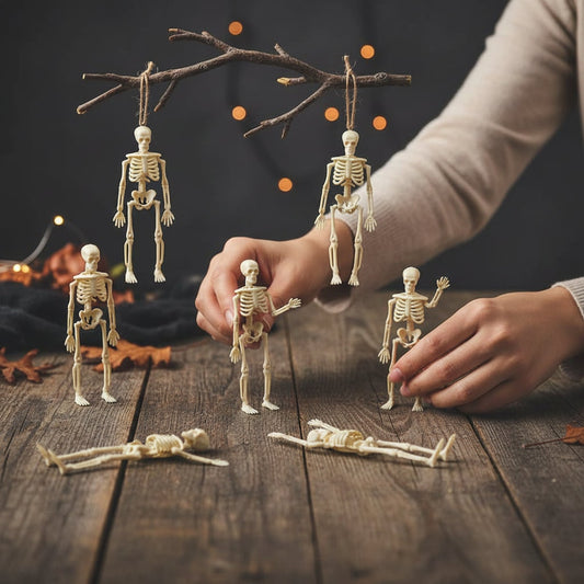 Mini Skeleton Figures – Halloween Decoration, Party Supplies & Multi-Pack Options
