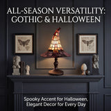 Gothic Accent Table Lamp – USB Powered, Wizard Hat Design & Halloween Decor