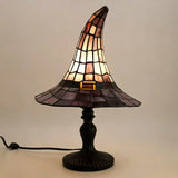 Gothic Accent Table Lamp – USB Powered, Wizard Hat Design & Halloween Decor