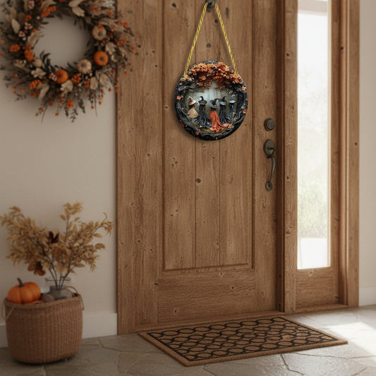 Wall Art – Seasonal Halloween Design, Witch Theme & Home Accent
