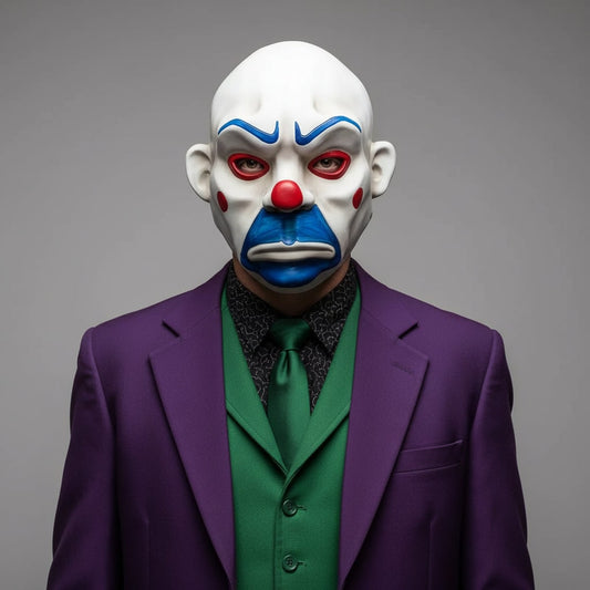Scary Clown Mask – Full-Face Costume, Creepy Design & Unisex Fit