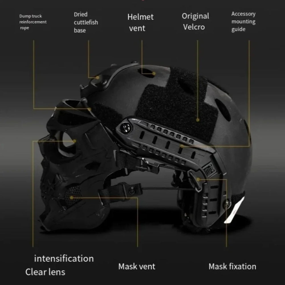 Halloween Mask Skull Tactical Helmet Outdoor Gear