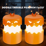 Collapsible Lighted Jack-O’-Lantern Set