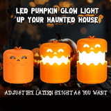 Collapsible Lighted Jack-O’-Lantern Set