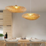 RayaLicht Handmade Rattan Pendant Lamp - Boho Chic Lighting Fixture for Home Decor