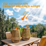 SunWeave Handwoven Waterproof Solar Garden Lamp - Eco-Friendly Outdoor Lighting
