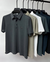 Wrinkle-Free Slim Fit Structured Polo Shirt