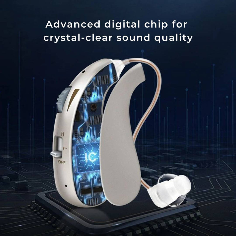 Digital Hearing Aid – Rechargeable, Clear Sound Amplification & Comfortable Fit