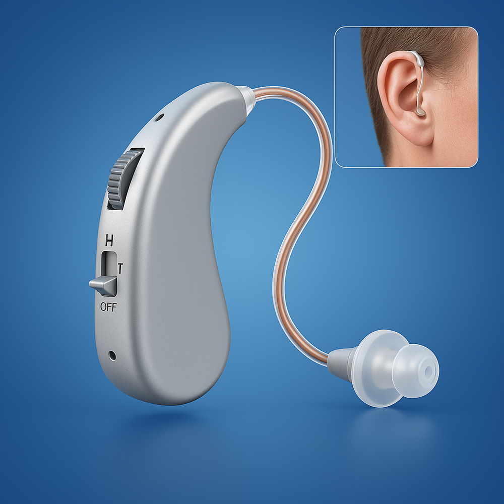 Digital Hearing Aid – Rechargeable, Clear Sound Amplification & Comfortable Fit