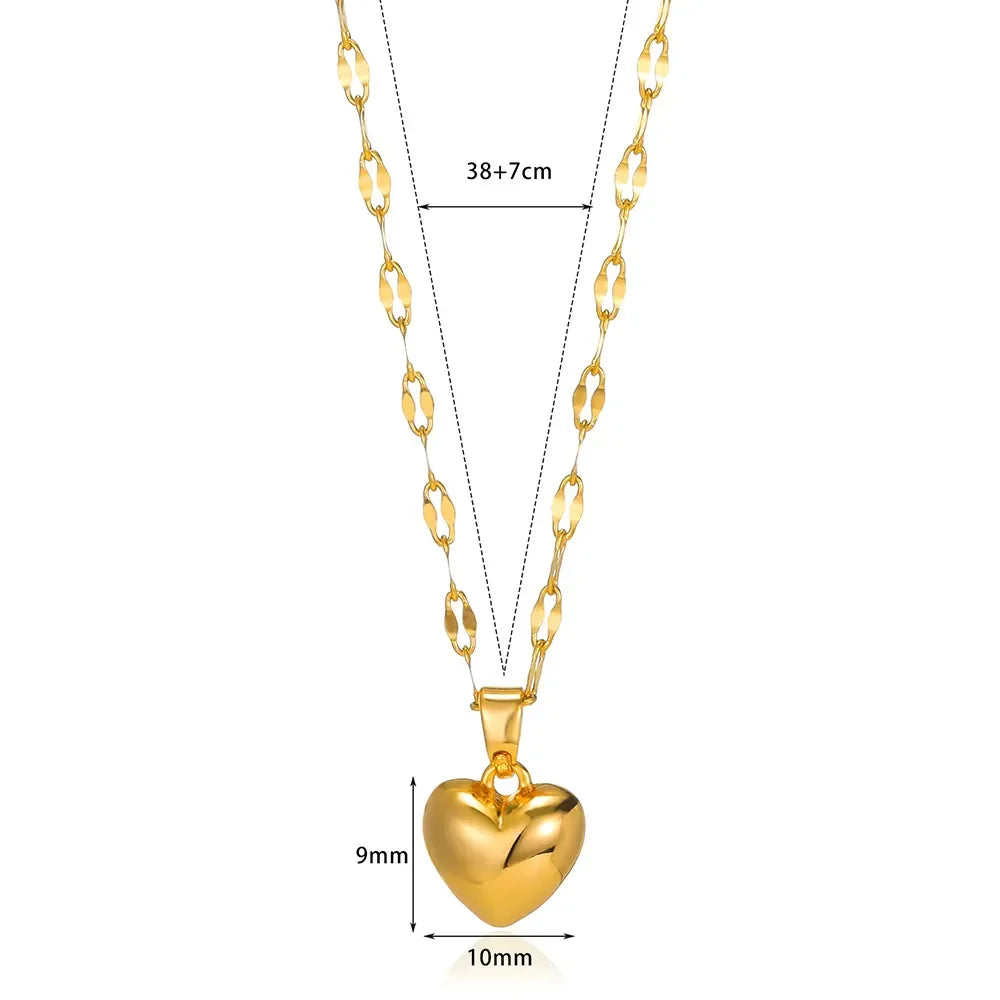 Elegant Heart Pendant Necklace for Women | Stylish Jewelry Gift