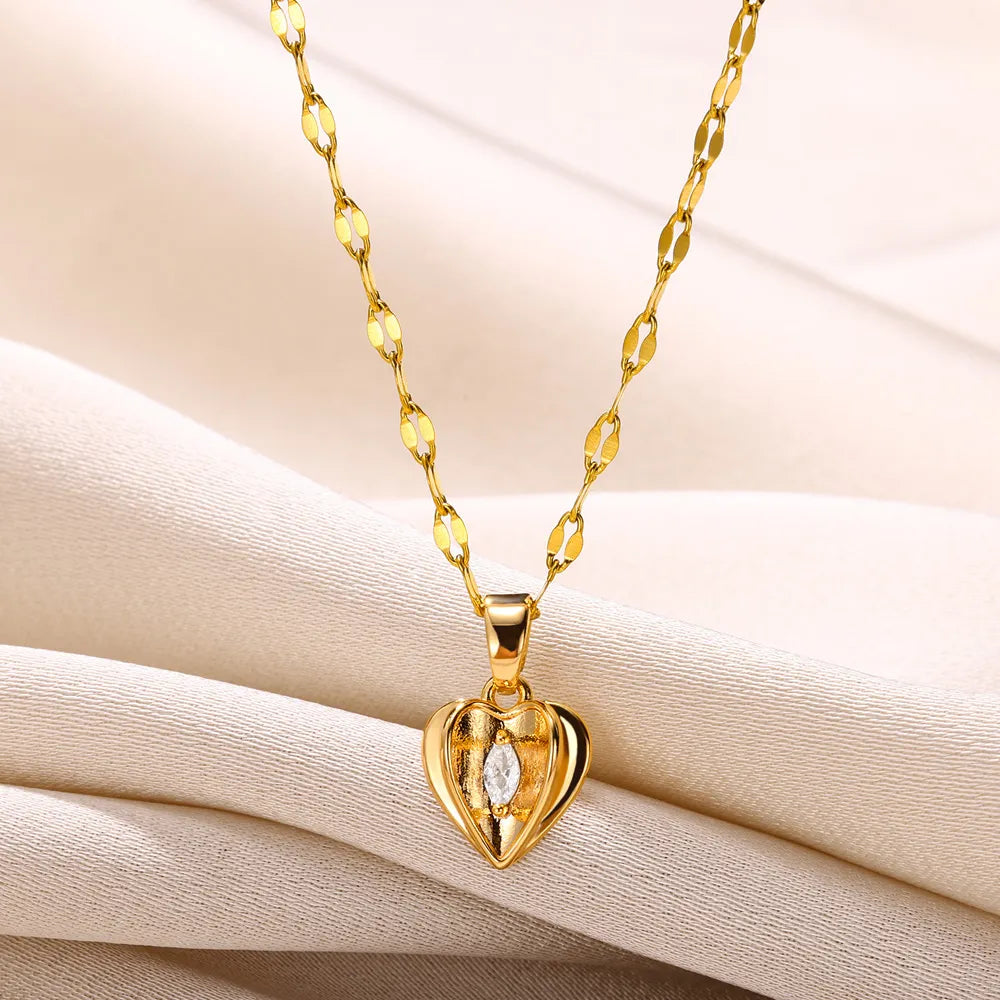 Elegant Heart Pendant Necklace for Women | Stylish Jewelry Gift