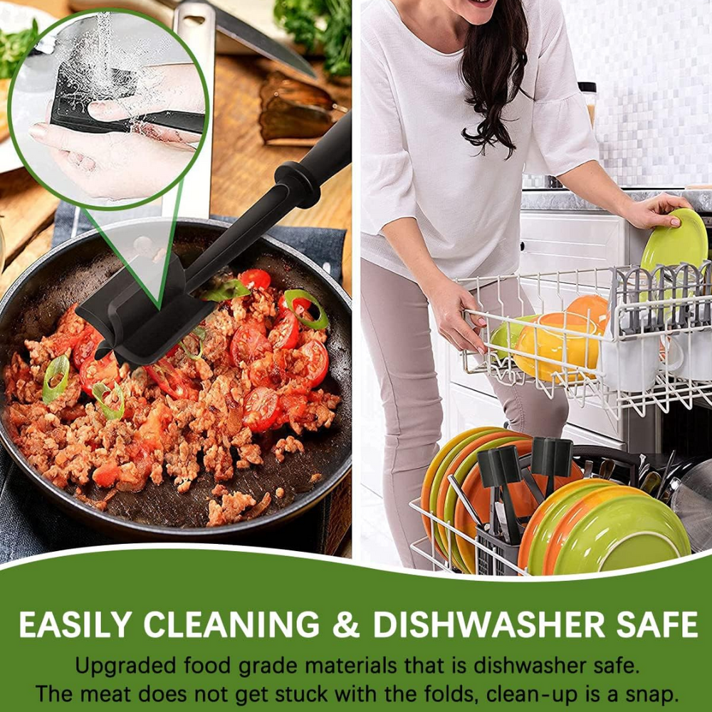 Enhanced Product Title: **Premium Heat-Resistant Meat Chopper - Durable Kitchen Tool for Effortless Meat Shredding and Slicing**