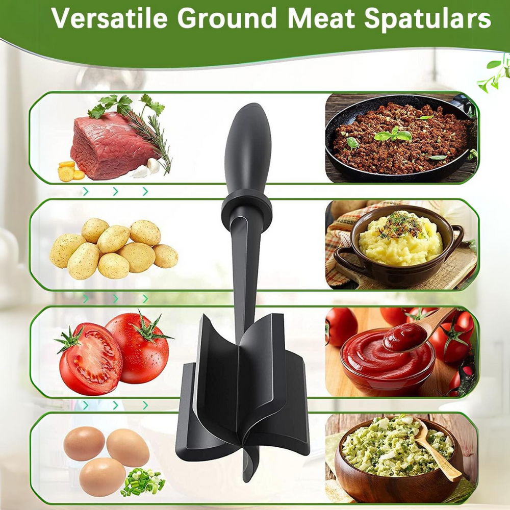 Enhanced Product Title: **Premium Heat-Resistant Meat Chopper - Durable Kitchen Tool for Effortless Meat Shredding and Slicing**