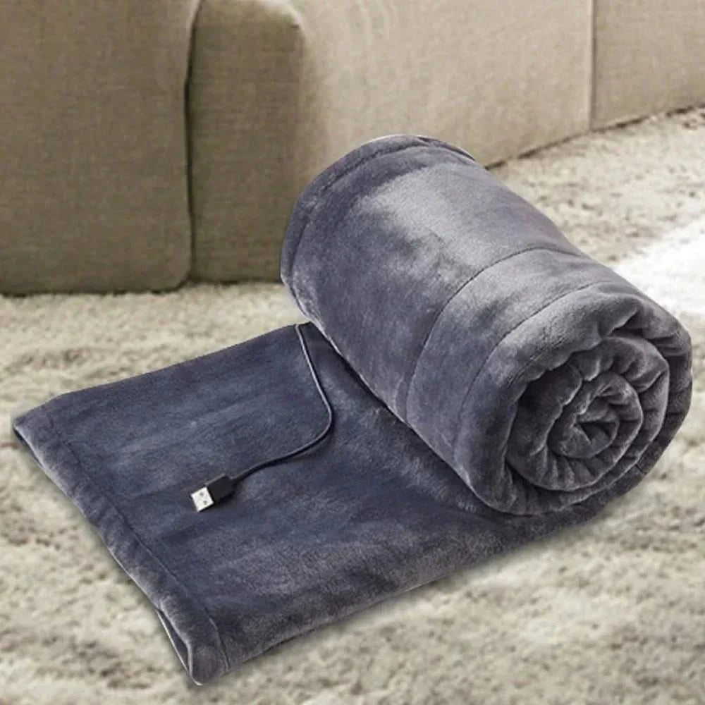 **HEATEASE USB Heated Blanket with 3 Adjustable Heat Settings - Cozy, Portable, and Perfect for Home or Travel**