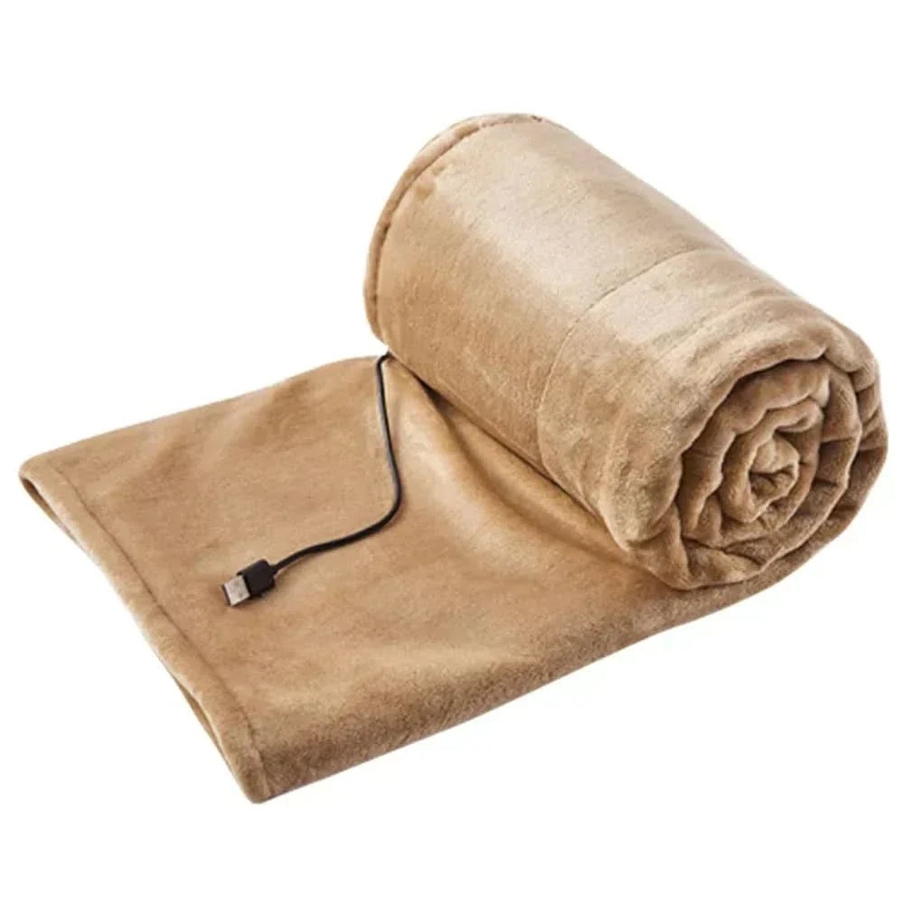 **HEATEASE USB Heated Blanket with 3 Adjustable Heat Settings - Cozy, Portable, and Perfect for Home or Travel**